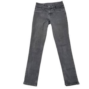 DL1961 Angel Jeans Size 25 Mid Rise Stretch Denim Gray Bourbon Crop Ankle Skinny